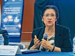 La contralora María Teresa Brito detalló las funciones del sistema IRIS. EL INFORMADOR/J. Acosta