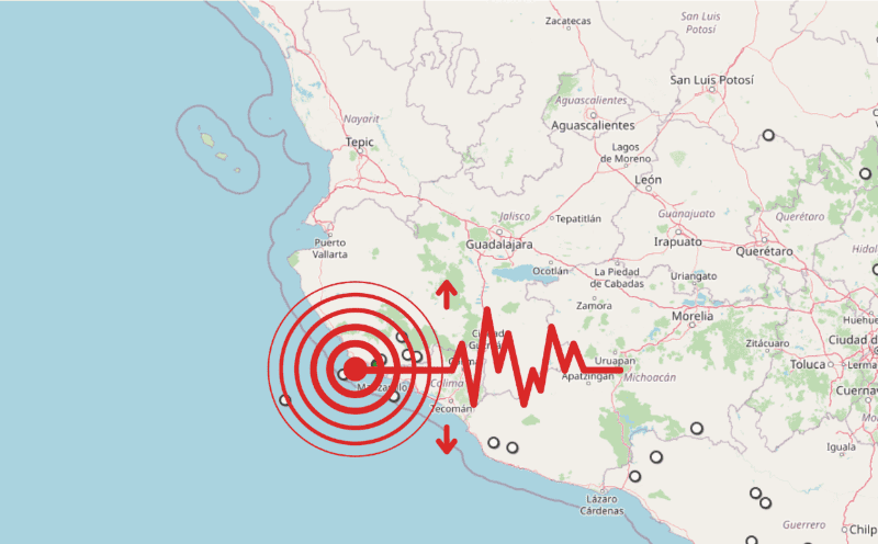 &nbsp;Sismos en Jalisco. ESPECIAL / SSN