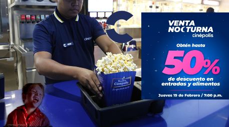 Sé parte de la primera Venta Nocturna del 2026 en Cinépolis. EL INFORMADOR / ARCHIVO