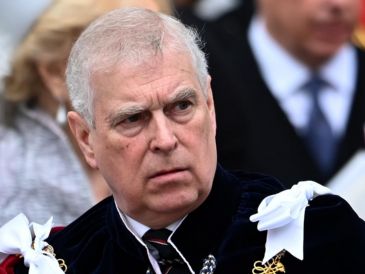 Fotografía de archivo tomada el 6 de mayo de 2023 que muestra al entonces duque de York, el príncipe Andres, durante la ceremonia de coronación de su hermano el rey Carlos III en Londres. EFE/Andy Rain