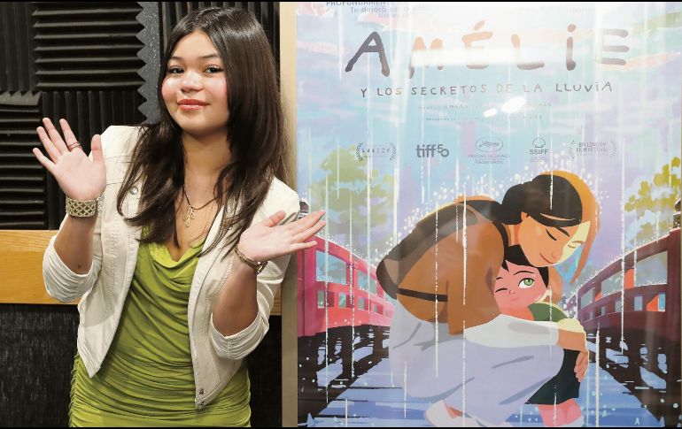 La actriz de doblaje, Habana Zoé, celebra la calidad de “Amélie y los secretos de la lluvia”. ESPECIAL