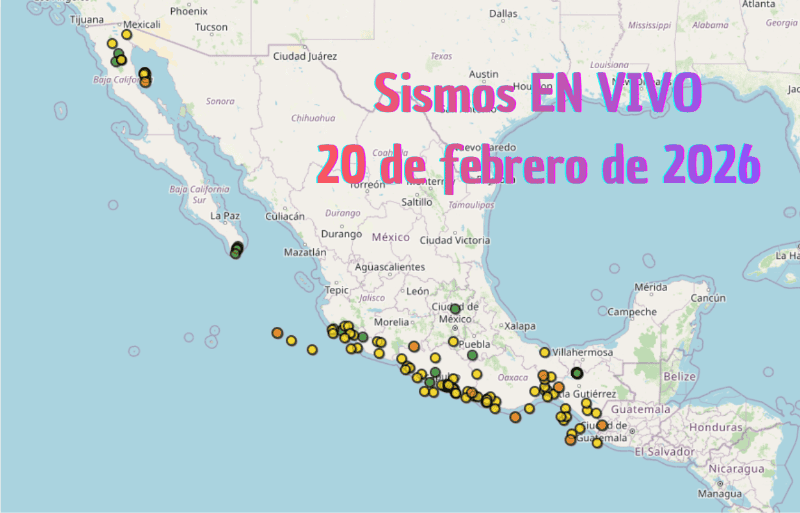 &nbsp;Monitoreo EN VIVO de los temblores en México. ESPECIAL / SSN
