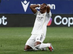 El Osasuna no se achicó en su territorio y al 90’, un pase filtrado para Raúl García acabó en las redes y, aunque fue señalado por fuera de lugar, el VAR sentenció el gol y la derrota madrileña. EFE / J. Diges