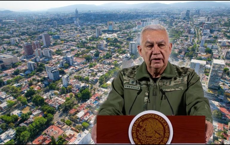 El general Ricardo Trevilla Trejo, titular de la Secretaría de la Defensa Nacional, informó que desde ayer comenzaron a llegar más efectivos. EL INFORMADOR / A. Navarro / SUN / ARCHIVO