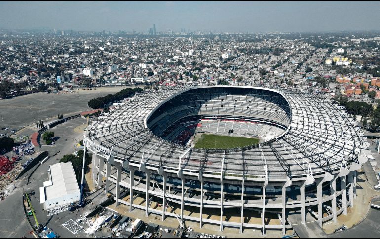 La Federación Mexicana de Fútbol confirmó que los partidos amistosos y la actividad local siguen programados, mientras el estadio Azteca avanza en su remodelación para albergar la inauguración del Mundial. AFP