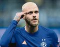 En un momento de máxima tensión para el Inter, es el carrilero izquierdo, Federico Dimarco, la principal pieza con la que cuenta el equipo. AFP