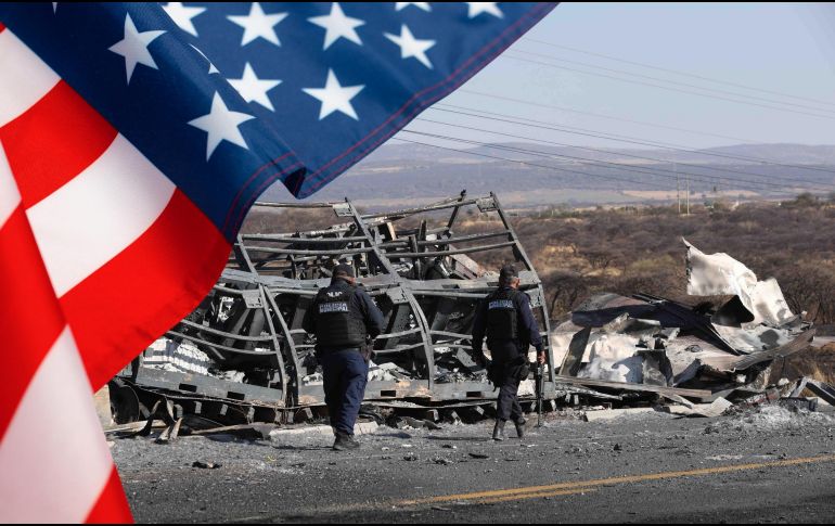 La Casa Blanca confirmó que no se conocen víctimas estadounidenses en la violencia desatada en México. ESPECIAL,  SUN / V. Rosas y CANVA