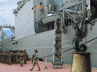 El ARM “Usumacinta” (A-412) es una unidad de guerra anfibia que forma parte de la Armada de México desde el año 2002. ESPECIAL / Semar