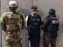 Luego de su aprehensión, al presunto delincuente se le informaron sus derechos de ley y fue puesto a disposición del Ministerio Público, que determinará su situación jurídica en las próximas horas. CORTESÍA / Secretaría de Seguridad Pública