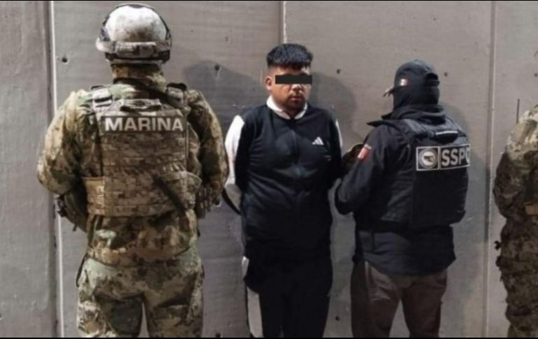 Luego de su aprehensión, al presunto delincuente se le informaron sus derechos de ley y fue puesto a disposición del Ministerio Público, que determinará su situación jurídica en las próximas horas. CORTESÍA / Secretaría de Seguridad Pública