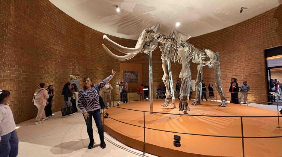 La directora del Museo del Mamut recordó que este fue inaugurado en 2018 como parte de las obras por la construcción del AIFA. SUN/A. Contreras
