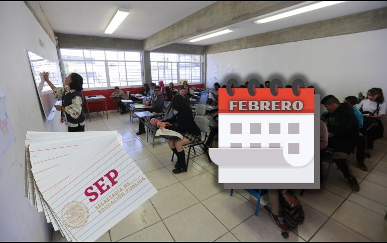Aunque la semana fue atípica debido a hechos de seguridad que alteraron la rutina escolar, el calendario no presenta cambios y el último día hábil del mes no habrá actividad para los estudiantes. ESPECIAL / EL INFORMADOR y CANVA