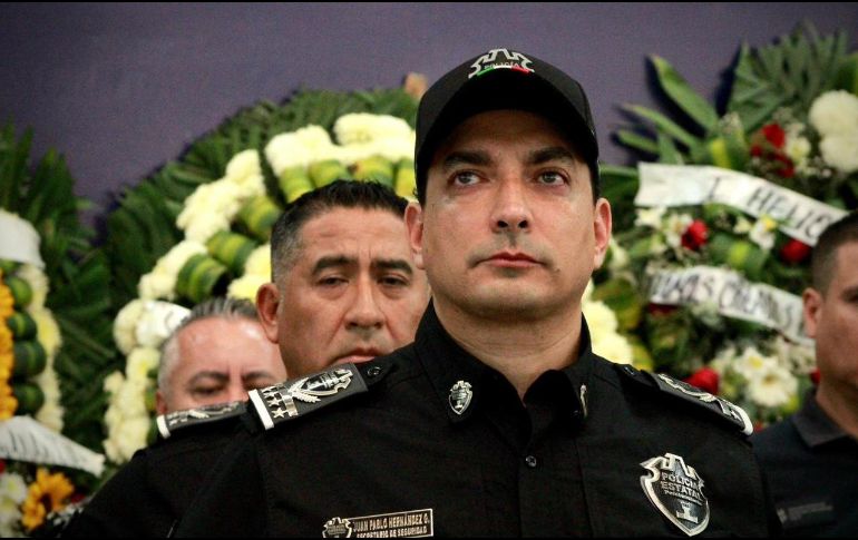Durante el homenaje se recordó que el oficial custodio transmitía que ser policía significa calidez, amabilidad y generosidad, además de valentía y arrojo. ESPECIAL/Secretaría de Seguridad Jalisco
