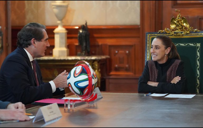 Ciudad de México albergará el 11 de junio próximo el partido inaugural de la Copa del Mundo y tiene cuatro partidos más programados en Guadalajara y Monterrey. ESPECIAL/X/@Claudiashein