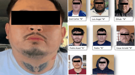 A los detenidos tras el operativo en Matamoros se les aseguraron armas de alto poder, cartuchos, equipo táctico y vehículos. X / @OHarfuch