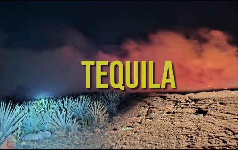 El fuego consume montículos de basura con alturas de hasta 3 metros en sus puntos más altos. ESPECIAL / FACEBOOK Protección Civil Jalisco