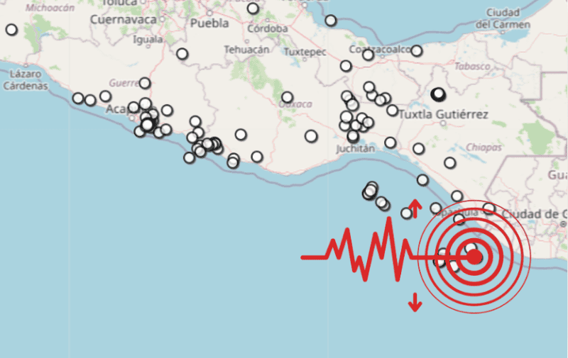 &nbsp;Sismo en Chiapas. ESPECIAL / SSN