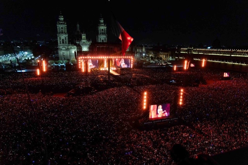 Así lució el Zócalo de la Ciudad de México. SUN / H. Salvador