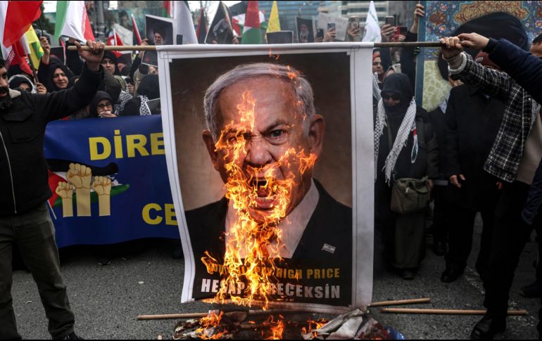 La oficina del primer ministro de Israel, Benjamín Netanyahu, fue atacada durante la última oleada de misiles. EFE