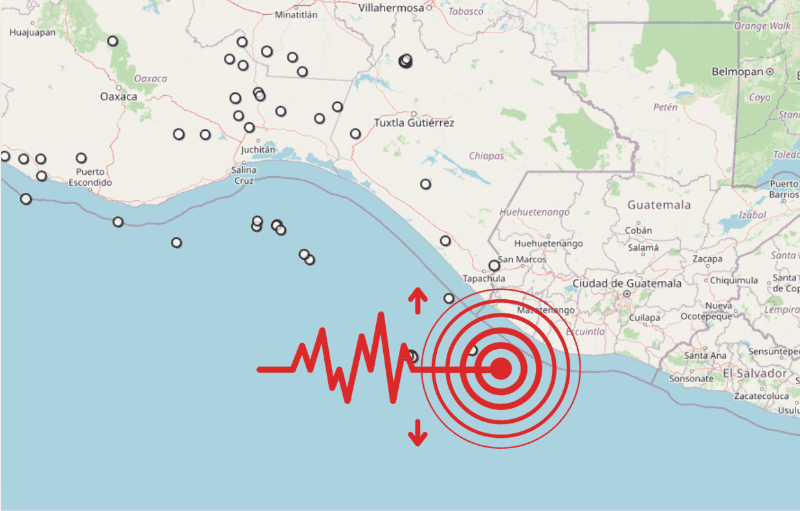 &nbsp;Sismo en Chiapas. ESPECIAL / SSN
