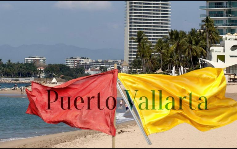 Así se encuentran las playas de Puerto Vallarta este lunes 2 de marzo de 2026. ESPECIAL / FACEBOOK Protección Civil y Bomberos Puerto Vallarta