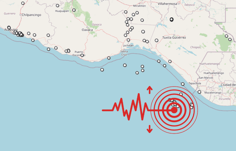 &nbsp;Sismo en Chiapas. ESPECIAL / SSN