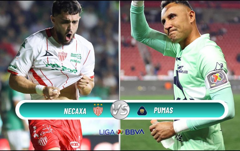 Necaxa y Pumas se enfrentan en el Estadio Victoria durante la Jornada 10 del Clausura 2026. ESPECIAL / IMAGO7 y CANVA