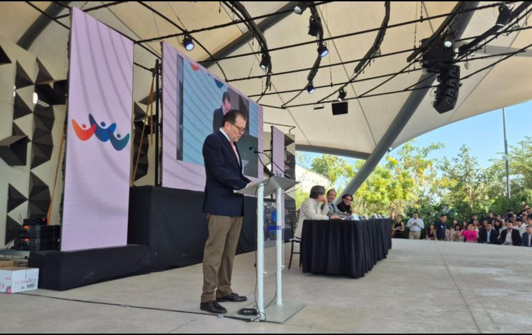 Pablo Lemus, gobernador de Jalisco, aseguró que el transporte público del estado es uno de los más baratos y eficientes del país. EL INFORMADOR / A. Velazco