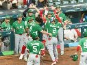 México debutó este viernes con victoria de 8-2 sobre Gran Bretaña en el Clásico Mundial de Beisbol, en un partido del grupo B disputado en el Daikin Park de Houston, Texas. EFE / C. Ramírez