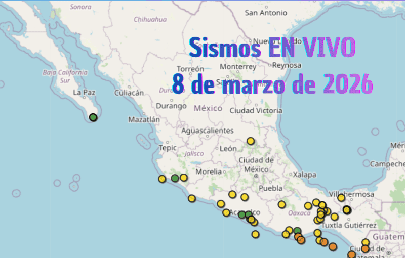 EN VIVO | Sismos en México | Domingo 8 de marzo. ESPECIAL / SSN
