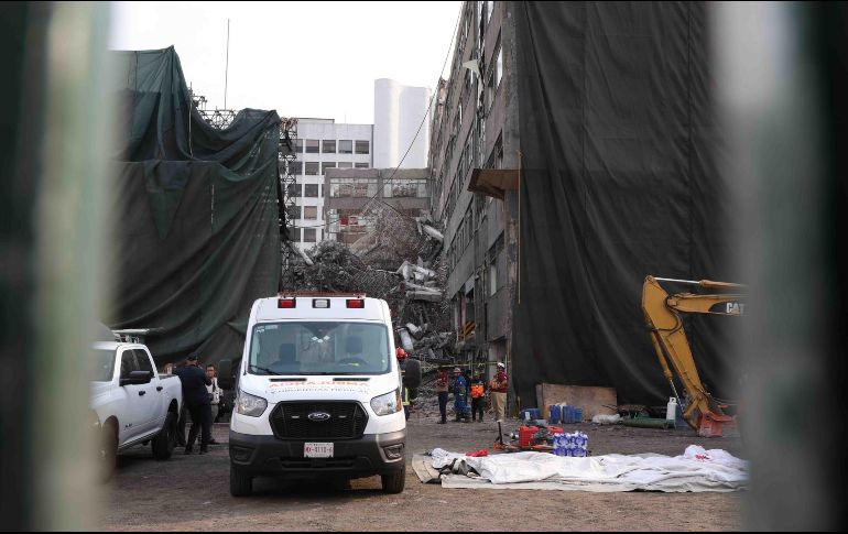 El inmueble había resultado dañado en el sismo de 2017 y estaba en etapa de demolición. SUN/V. Rosas