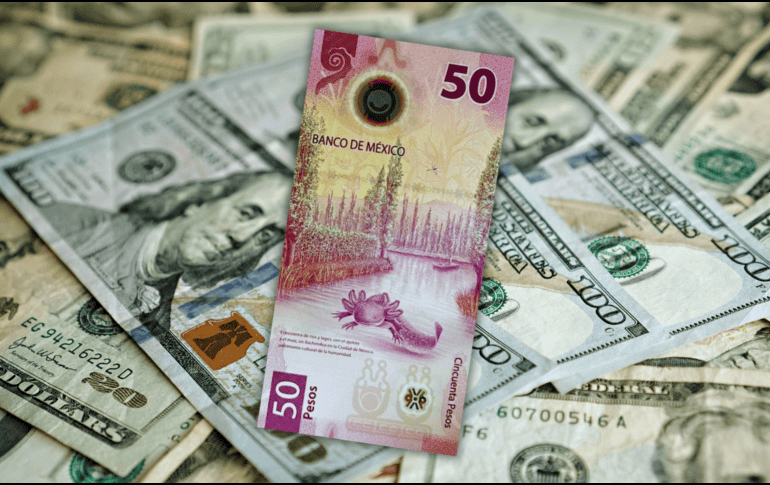 En la apertura de la jornada, la cotización es de 17.57 pesos por dólar (Ciudad de México 07:30), lo que representa una depreciación para el billete verde de 0.27%. ESPECIAL / CANVA