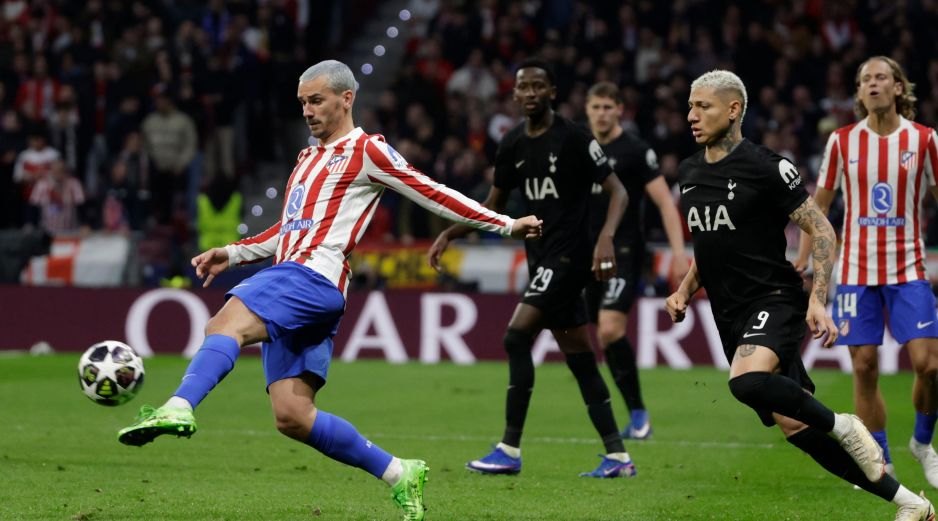 El Atlético de Madrid definió la eliminatoria contra el Tottenham desde los primeros 20 minutos del partido en el Metropolitano. EFE/J. Martín.