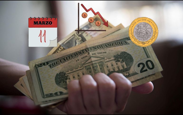 El dólar se mantiene alrededor de los 17.61 pesos frente a la moneda mexicana, con una ligera variación respecto al cierre previo. ESPECIAL / EFE y CANVA