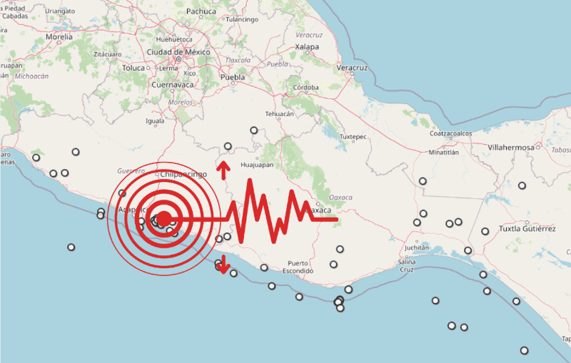 &nbsp;Sismo en Guerrero. ESPECIAL / SSN