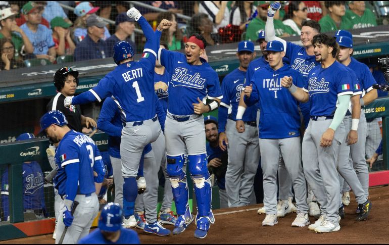 Italia se clasificó en primer lugar del Grupo B a los cuartos de final del Clásico Mundial de Béisbol 2026. EFE/ C. Ramírez.