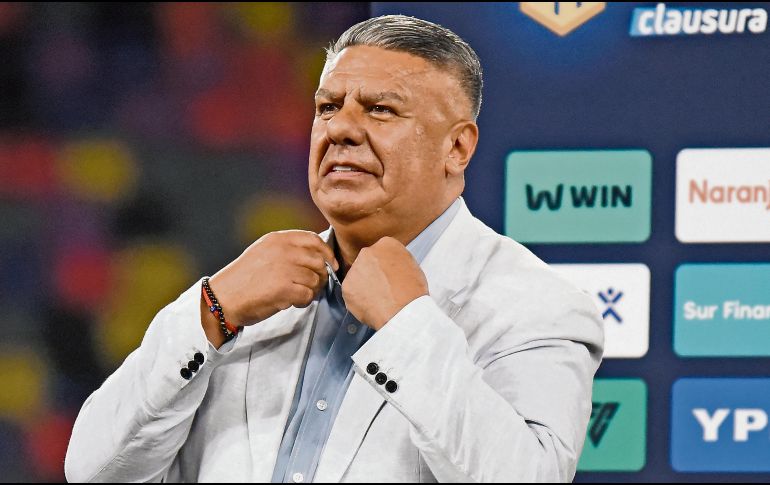 Claudio Tapia, presidente de la AFA, considera al Monumental para disputar el encuentro. AFP