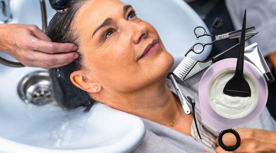 Hay alternativas temporales como sprays o polvos para cubrir canas, que ayudan a disimular la raíz entre cada retoque. ESPECIAL / CANVA