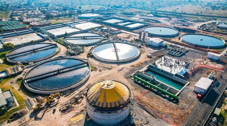 Las Plantas de Tratamiento de Aguas Residuales Agua Prieta y El Ahogado (en la imagen) operan por debajo de su capacidad, lo que limita el saneamiento del río Santiago.  EL INFORMADOR/A. Navarro