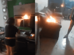 El hecho ocurrió durante la mañana del jueves en la colonia Los Laureles, donde la pareja sostuvo una discusión que terminó con el incendio de la casa. X/@JLMNoticias