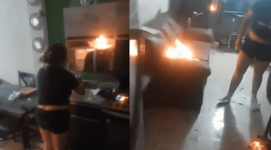 El hecho ocurrió durante la mañana del jueves en la colonia Los Laureles, donde la pareja sostuvo una discusión que terminó con el incendio de la casa. X/@JLMNoticias