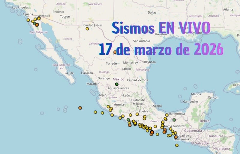 EN VIVO | Sismos en México | Martes 17 de marzo. ESPECIAL / SSN