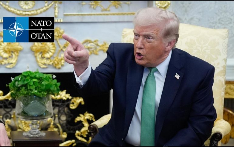 Trump insiste en que la OTAN nunca ha apoyado a Estados Unidos. EFE / EPA / YURI GRIPAS / POOL