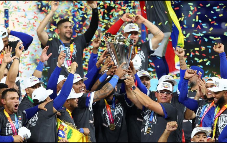 Venezuela, contra todo pronóstico, se convirtió en campeón del mundo, logrando un título inédito. AFP/ M. BRIGGS.