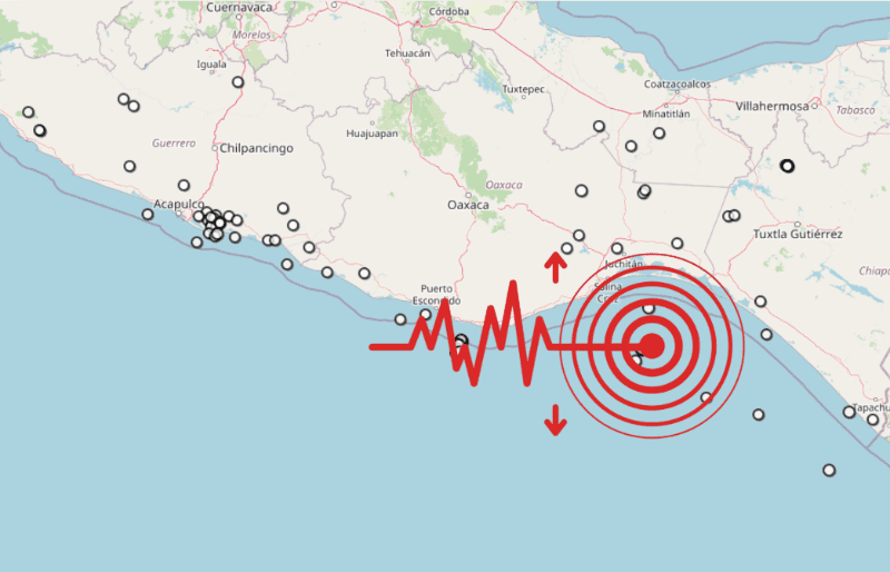 Sismo en Oaxaca. ESPECIAL / SSN&nbsp;