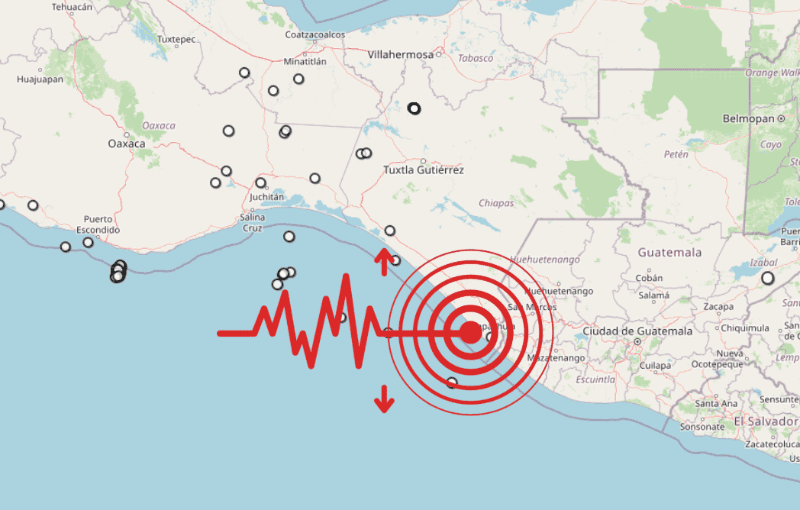&nbsp;Sismo en Chiapas. ESPECIAL / SSN