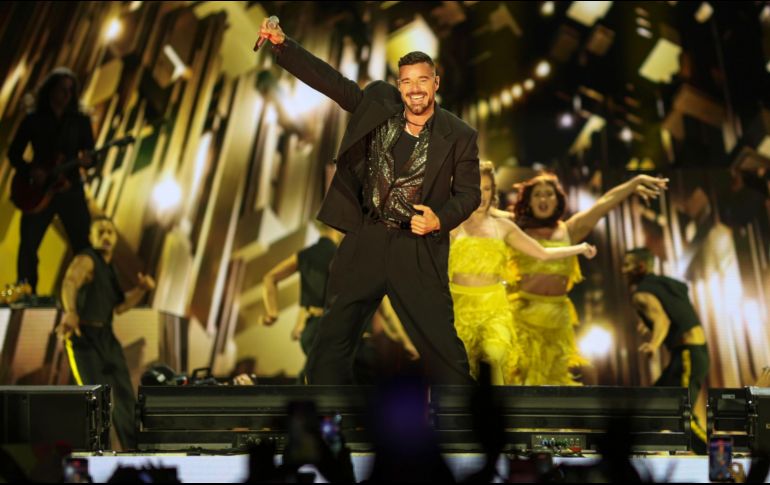 Ricky Martin se entregó al público tapatío con un show lleno de energía, coreografías y efectos visuales durante su presentación en el Estadio Panamericano. EL INFORMADOR/ A. Navarro