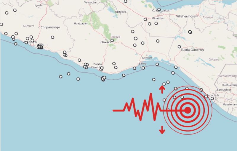 &nbsp;Sismo en Chiapas. ESPECIAL / SSN