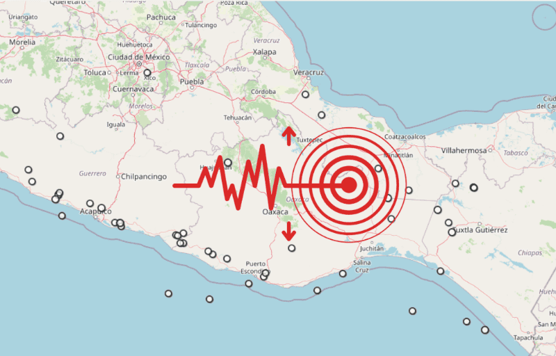 &nbsp;Sismo en Veracruz. ESPECIAL / SSN