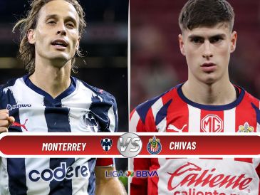 El Guadalajara, actual líder, visita a unos Rayados que ocupan la novena posición y buscan con urgencia sumar en casa para acercarse a la zona de clasificación. ESPECIAL / IMAGO7 y CANVA